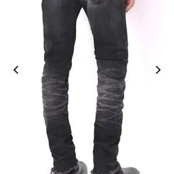 Men's John Elliott Cast 2 Season 10 Antique Daze Black Denim Jeans, NWOT, Raw He - Picture 13 of 14